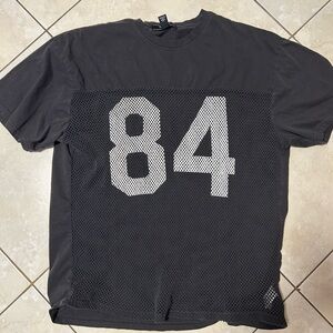 FOREVER 21 Black Mesh Number 84 Men's Jersey